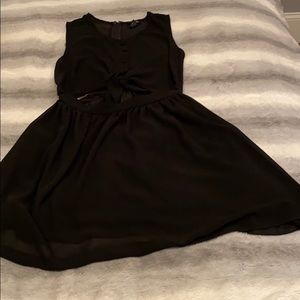 Black rue dress